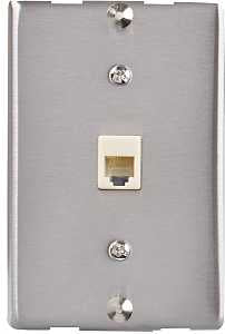 MOUNT WALL PHONE SINGLE SILVER