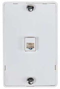 MOUNT WALL PHONE SINGLE WHITE 