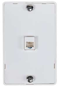 MOUNT WALL PHONE SINGLE WHITE 