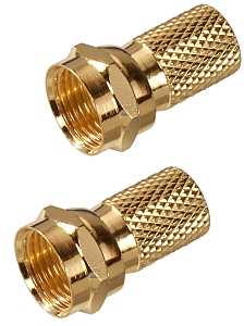 CONNECTOR RG-6 TWST F-CONN GLD