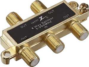 SPLITTER SIGNAL COAX 4WY 900MH