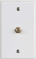 COAX CABLE WALL JACK WHITE    