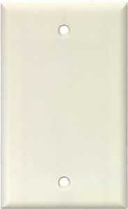 WALL PLATE 1GANG WHITE 1PK    