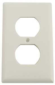WALLPLATE 1 GANG DPX WHT 1PK  