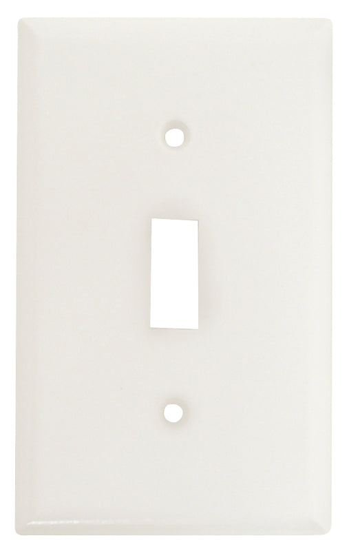 Eaton Wiring Devices 2134W-BOX Wallplate, Standard-Size, 4-1/2 in L, 2-3/4 in W, 1-Gang, Thermoset, White, High-Gloss