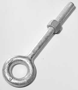 EYE BOLT W/NUT 5/8X8IN GALV   