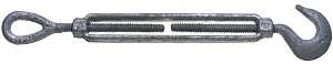 TURNBUCKLE HOOK/EYE 5/8X6 GALV