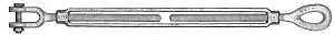 TURNBUCKLE JAW/EYE 1/2X6 GALV 