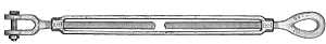 TURNBUCKLE JAW/EYE 1/2X9 GALV 