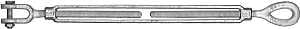TURNBUCKLE JAW/EYE 5/8X6 GALV 