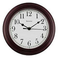 CLOCK WALL RND BURGUNDY 8.5IN 