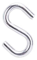 HOOK S STEEL 2IN BRIGHT ZINC  