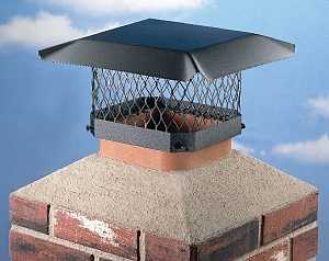 CAP CHIMNEY 9X13IN GLV STL BLK