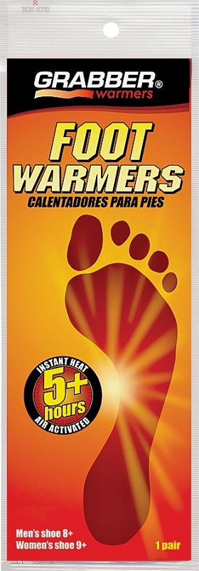 Grabber Warmers FWSMES Non-Toxic Foot Warmer, Specifications: 95 deg F Average, 5 hr Continuous Warmth, S/M Size