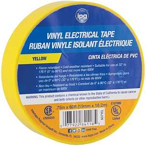 3/4X60FT YELLOW ELEC TAPE     