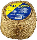 ROPE MANILA 1/4X50FT          