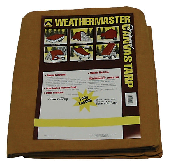 Dize Weathermaster CA1216D Tarpaulin, 16 ft L, 12 ft W, Canvas
