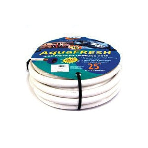 US Hardware RV-567 Drinking Water Hose, 25 ft L, 500 psi Pressure, White