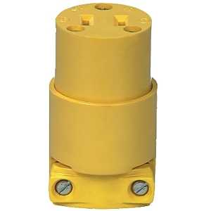 CONNECTOR COMM YELLOW 15A 125V