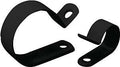 CLAMP 1HOLE PLAST BLK 1/4IN   