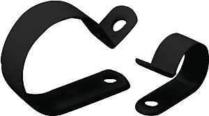 CLAMP 1HOLE PLAST BLK 1/4IN   