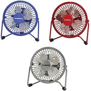 FAN MINI W/USB4IN RED/BLU/SLVR