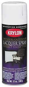 LACQUER SPRAY GLOSS WHITE 12OZ