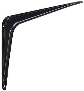 BRACKET SHELF UTLTY 8X10 BLK  