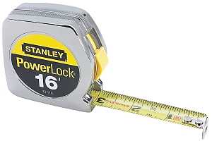 RULE TAPE MTL CASE 3/4INX16FT 