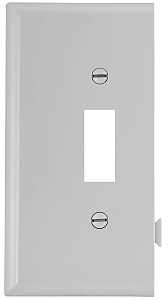 WALLPLATE SECT END TGL MID WHT