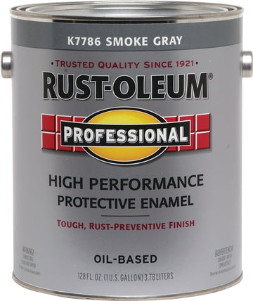 Professional K7786402 Enamel Paint, Gloss Sheen, Smoke Gray, 1 gal, Can, 265 to 440 sq-ft/gal Coverage Area