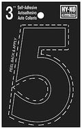 NUMBER HOUSE 5 3IN  VINYL BLK 