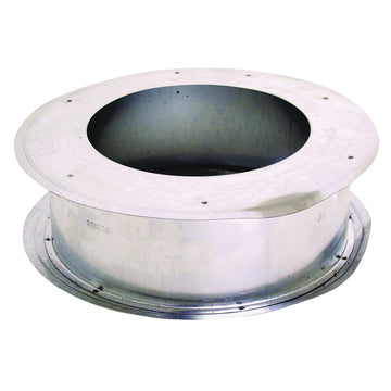 AmeriVent 4EWT Series Wall Thimble, 4-9/16 in ID x 3-1/16 L Dimensions, 0.018 ga, Galvanized Steel