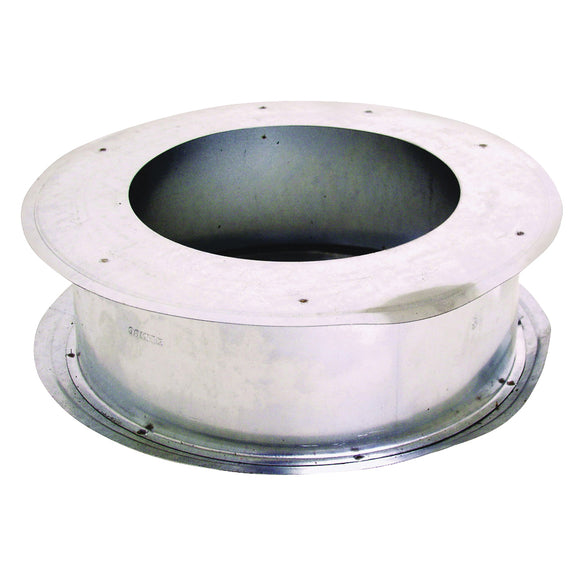 AmeriVent 4EWT Series Wall Thimble, 4-9/16 in ID x 3-1/16 L Dimensions, 0.018 ga, Galvanized Steel