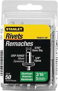 RIVET 3/16X5/8IN ALUMINUM 50PK