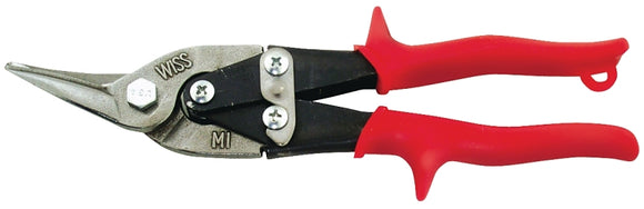 Wiss M1R Aviation Snip, 9-3/4 in OAL, 1.38 in L Cut, Left Cut, Molybdenum Steel Blade, Contoured Handle