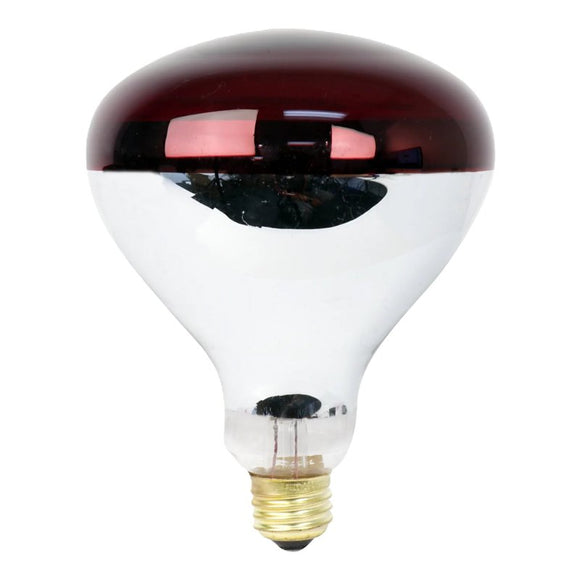 Feit Electric 250R40/R Incandescent Reflector Heat Bulb, 250 W, R40 Lamp, E26 Medium Lamp Base, 250 Lumens, Red Lamp
