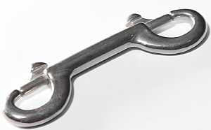 BOLT SNAP NICKEL DBL END 3-1/2