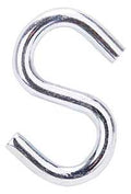 HOOK S STEEL 2-1/2IN BRIT ZINC