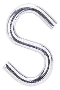 HOOK S STEEL 2-1/2IN BRIT ZINC