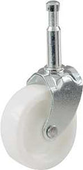 CASTER SWVL STM-MT WHT 1-5/8IN