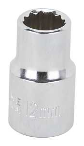 SOCKET STD 12MMX12PT 1/2DRIVE 
