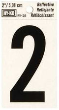 NUMBER HOUSE 2 2IN REFL BLK   