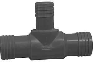 TEE POLY BARB 1-1/4X1-1/4X1   