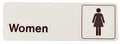 SIGN DECOR WOMEN 3X9IN PLASTIC
