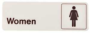 SIGN DECOR WOMEN 3X9IN PLASTIC