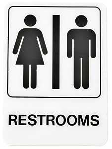 SIGN DECOR WOMEN 3X9IN PLASTIC