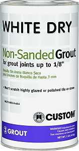 GROUT NONSANDED DRY WHITE 1LB 