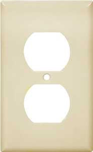 WALL PLATE 1GANG DPLX 10PK    