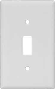 WALL PLATE 1 GNG TGL NYLON WHT